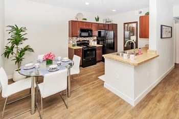 Full-size washer and dryer included